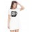 Bas Chai Miljaye Larki Kisko Chahiye Graphic Printed T-shirt Dress