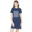 Boat Line Graphic Printed T-shirt Dress