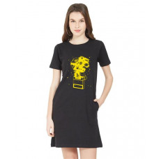 Galaxy Box Graphic Printed T-shirt Dress