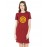 Captain America Graphic Printed T-shirt Dress