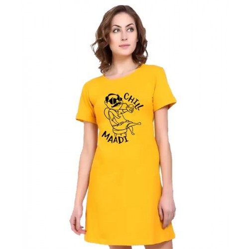 Chill Maadi Graphic Printed T-shirt Dress
