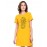 Dragon Fly Graphic Printed T-shirt Dress