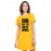 Dum Hai Toh Rok Ke Dikha Graphic Printed T-shirt Dress