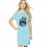 Eye Pot Graphic Printed T-shirt Dress