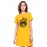Eye Pot Graphic Printed T-shirt Dress