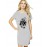 Flower Camera Graphic Printed T-shirt Dress