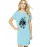 Flower Camera Graphic Printed T-shirt Dress