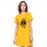 Flower Camera Graphic Printed T-shirt Dress