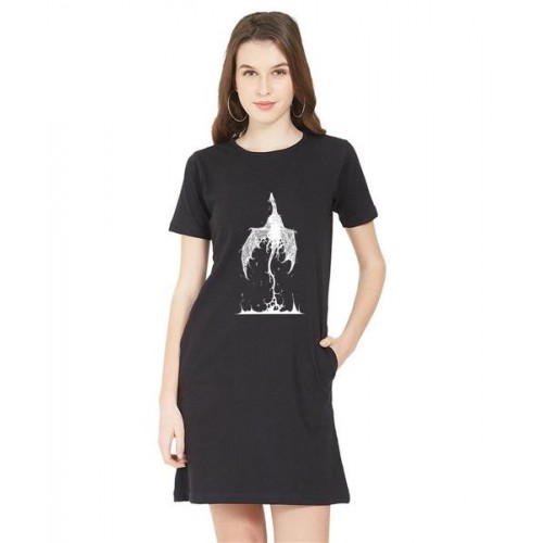 Fly Magic Graphic Printed T-shirt Dress