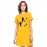 Foot Of Life Graphic Printed T-shirt Dress