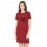 Heart Brain Hand Graphic Printed T-shirt Dress