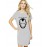 Heavy Metal Graphic Printed T-shirt Dress
