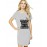 Women's Cotton Biowash Graphic Printed T-Shirt Dress with side pockets - Lot Cooler On Internet