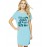 Women's Cotton Biowash Graphic Printed T-Shirt Dress with side pockets - Naam Chalta Jalta Hai