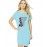 Never Stop The Ride Graphic Printed T-shirt Dress