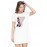 Never Stop The Ride Graphic Printed T-shirt Dress