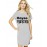 Women's Cotton Biowash Graphic Printed T-Shirt Dress with side pockets - Oye Khadus
