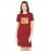 Powered By God Graphic Printed T-shirt Dress