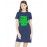 Women's Cotton Biowash Graphic Printed T-Shirt Dress with side pockets - Pyar Karo Vyapar Nahi