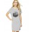 Sea Flower Graphic Printed T-shirt Dress