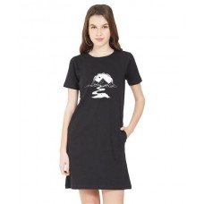 Galaxy Sea Graphic Printed T-shirt Dress