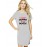 A Happy Woman Is A Myth Graphic Printed T-shirt Dress