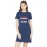 A Happy Woman Is A Myth Graphic Printed T-shirt Dress