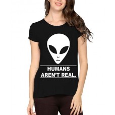 Humans Aren't Real Graphic Printed T-shirt