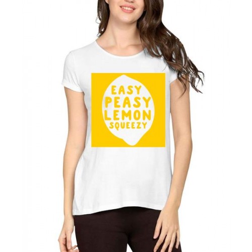 Easy Peasy Lemon Squeezy Graphic Printed T-shirt
