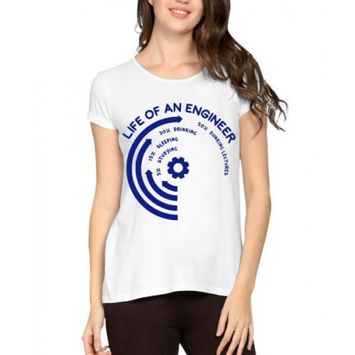 Life Of An Engineer Graphic Printed T-shirt