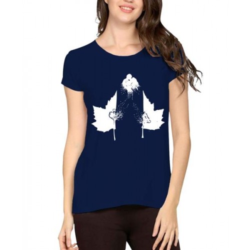 Delicate Leaf Cuttings Graphic Printed T-shirt