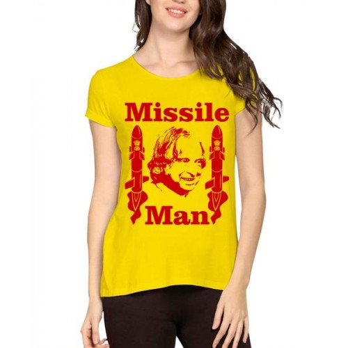 APJ Abdul Kalam The Missile Man Of India Graphic Printed T-shirt