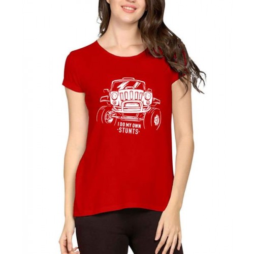 I Do My Own Stunts Graphic Printed T-shirt