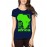 Women's Cotton Biowash Graphic Printed Half Sleeve T-Shirt - Rise And Shine