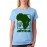 Women's Cotton Biowash Graphic Printed Half Sleeve T-Shirt - Rise And Shine