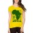 Women's Cotton Biowash Graphic Printed Half Sleeve T-Shirt - Rise And Shine