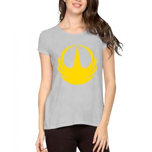 Women's Cotton Biowash Graphic Printed Half Sleeve T-Shirt - Rogue Star