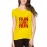 Women's Cotton Biowash Graphic Printed Half Sleeve T-Shirt - Run Run Barry Run