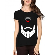 Women's Cotton Biowash Graphic Printed Half Sleeve T-Shirt - Sambhaji maharaj
