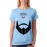 Women's Cotton Biowash Graphic Printed Half Sleeve T-Shirt - Sambhaji maharaj