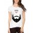 Women's Cotton Biowash Graphic Printed Half Sleeve T-Shirt - Sambhaji maharaj