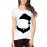 Women's Cotton Biowash Graphic Printed Half Sleeve T-Shirt - Santa Claus