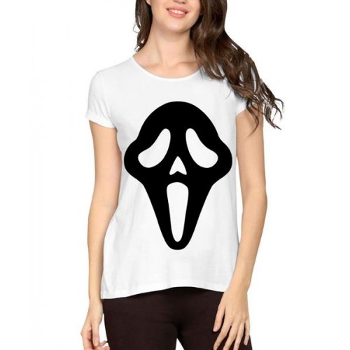 Ghost Face Halloween Graphic Printed T-shirt