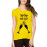 Women's Cotton Biowash Graphic Printed Half Sleeve T-Shirt - Sip Sip Hooray