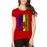 Women's Cotton Biowash Graphic Printed Half Sleeve T-Shirt - Skate Board 
