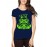 Women's Cotton Biowash Graphic Printed Half Sleeve T-Shirt - Skeleton Music Mafia