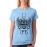 Women's Cotton Biowash Graphic Printed Half Sleeve T-Shirt - Skull Guns