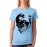 Women's Cotton Biowash Graphic Printed Half Sleeve T-Shirt - Skull Jeep
