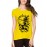 Women's Cotton Biowash Graphic Printed Half Sleeve T-Shirt - Skull Pocket Watch