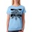 Women's Cotton Biowash Graphic Printed Half Sleeve T-Shirt - Speed Wolf Ride Death